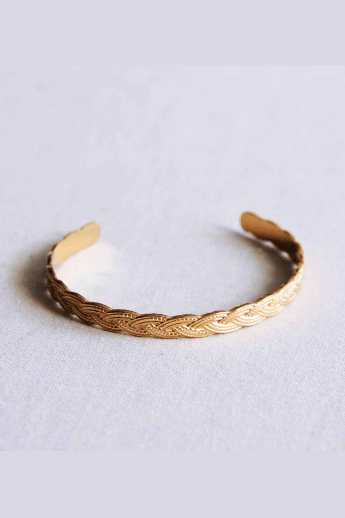 Braided Gold Bangle