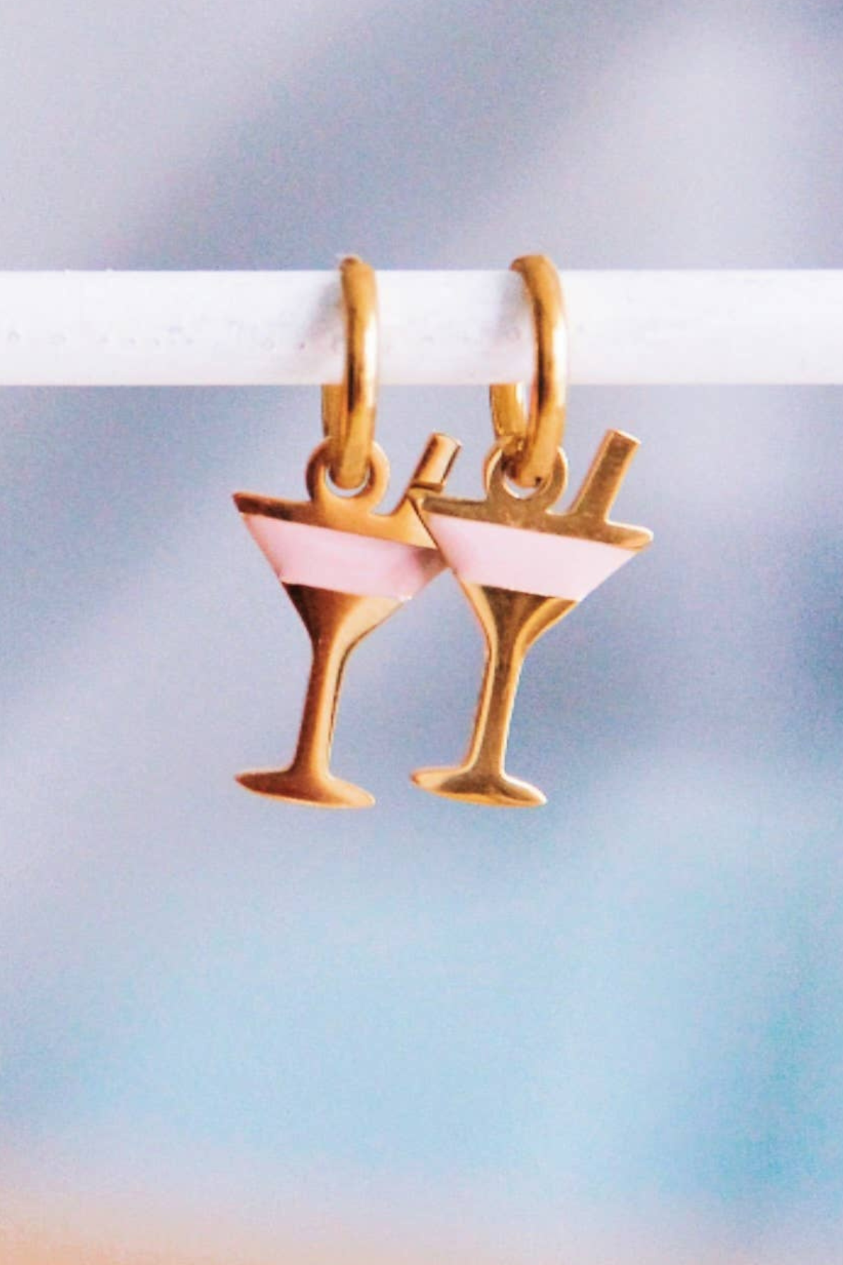 Cocktail Hoop Earrings