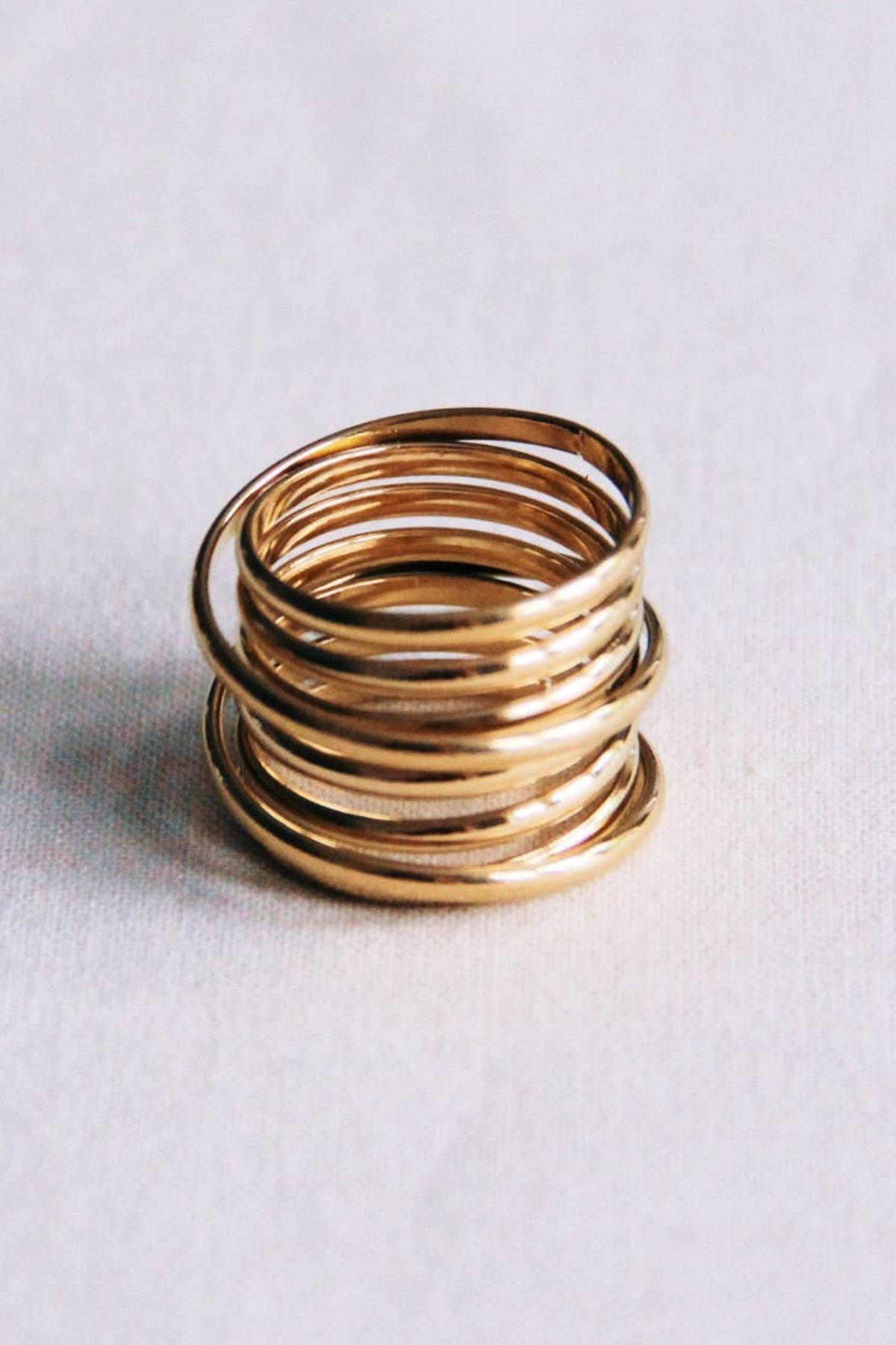 Multi Layer Gold Ring