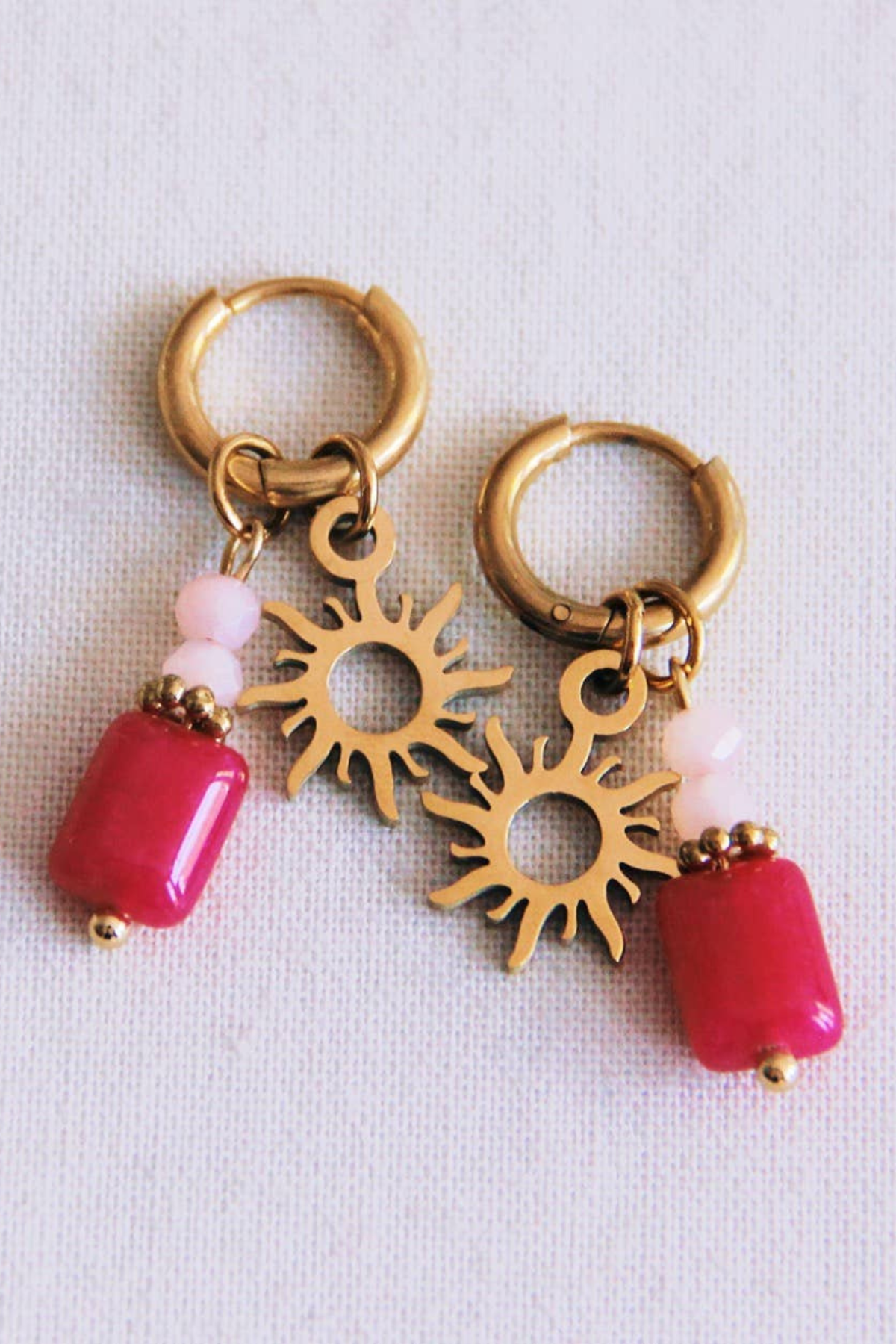 Resin Pendant Drop Earrings
