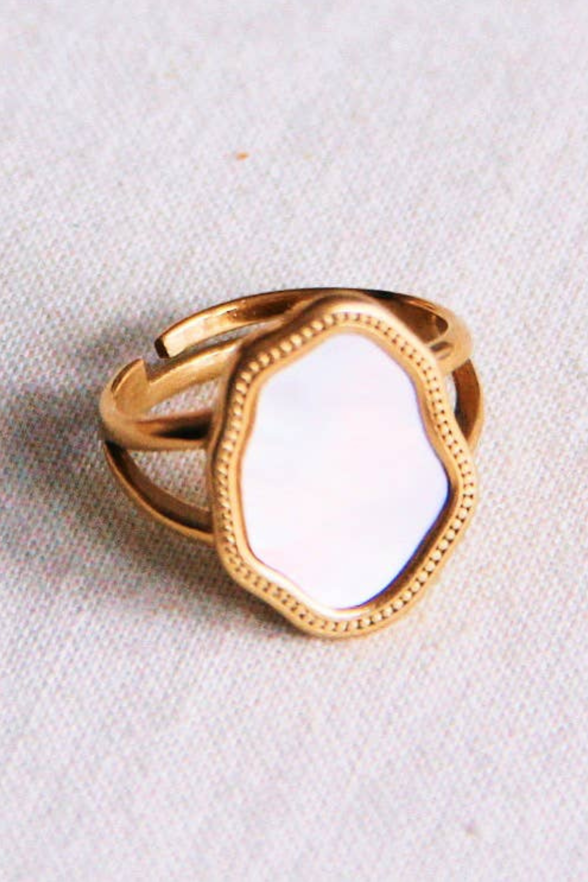 Statement Mother of Pearl Ring