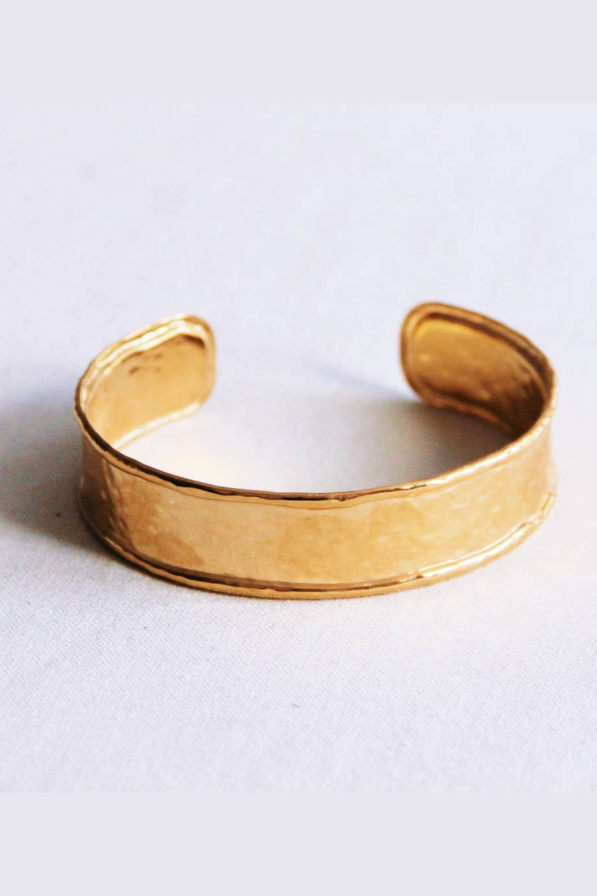 Beaten Gold Bangle