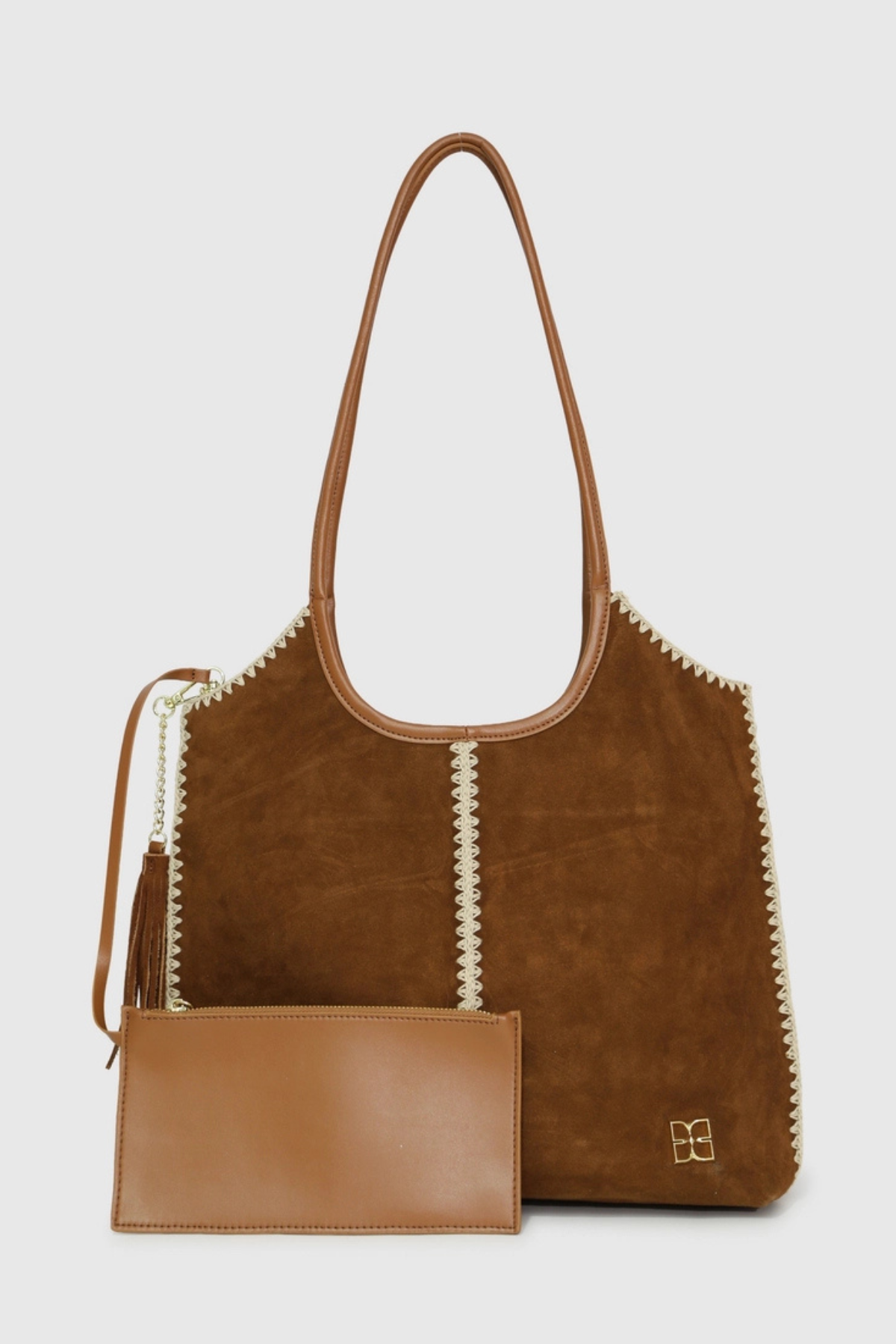Back To Friends Suede Shopper