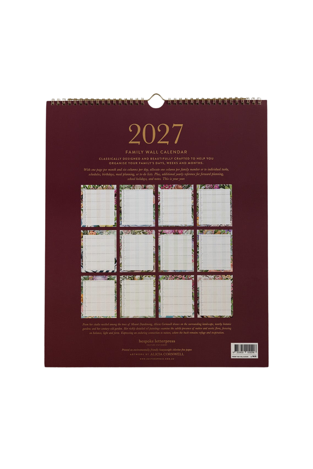 2027 Family Wall Calendar