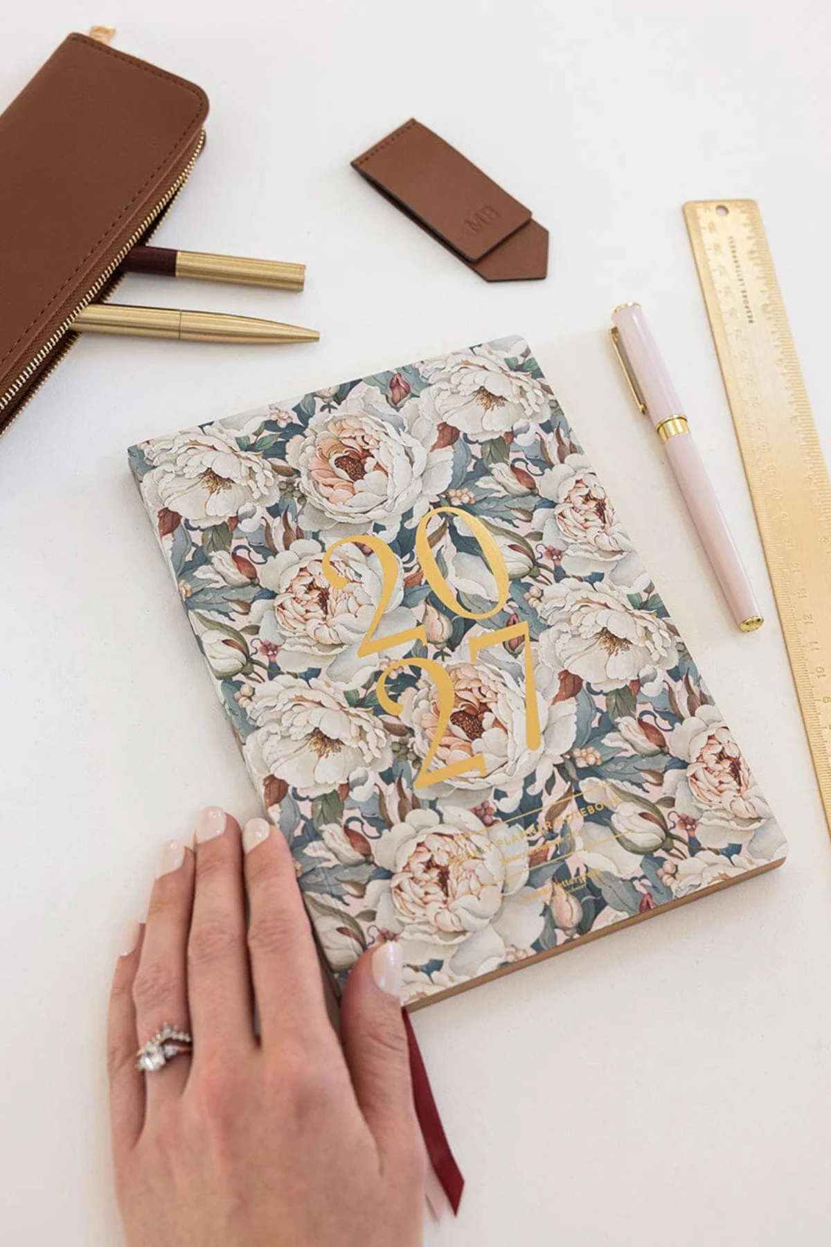 2027 Weekly Planner Notebook Heritage Roses