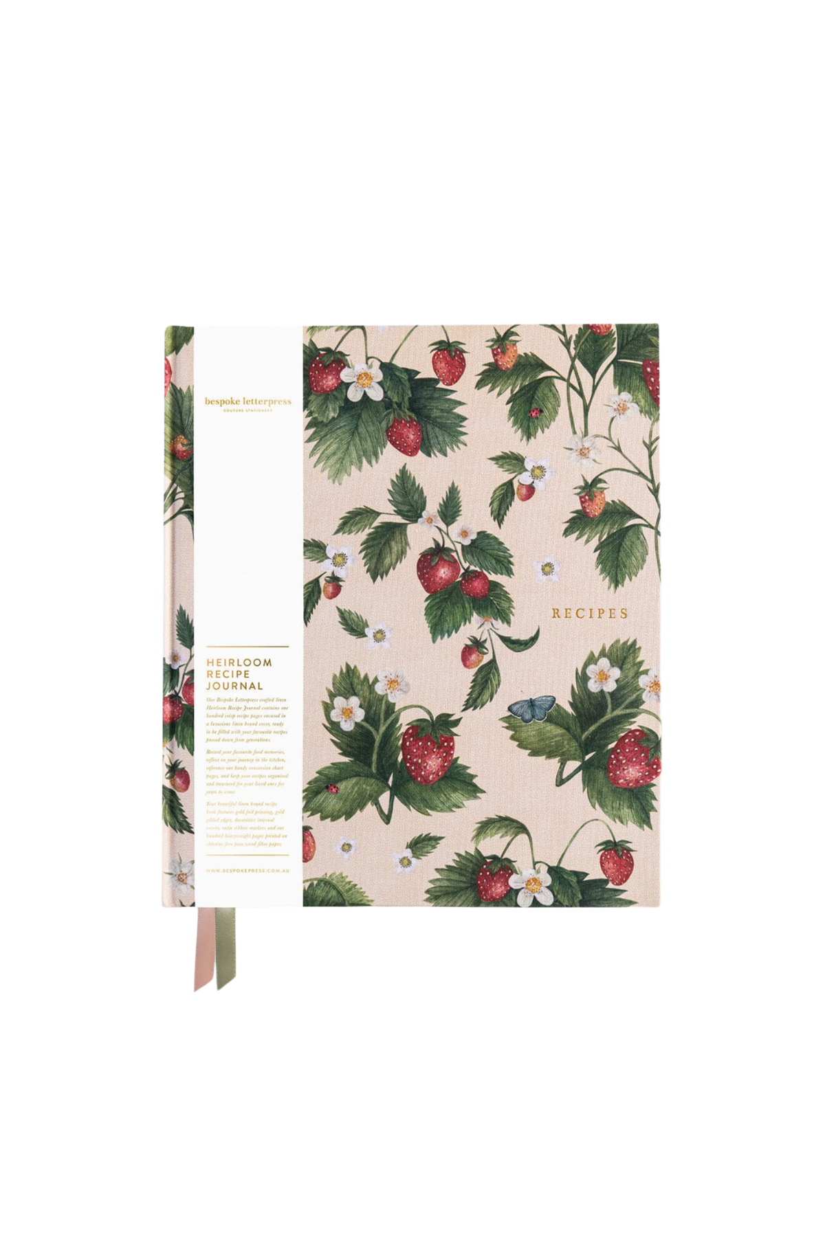Heirloom Recipe Book Journal Strawberries