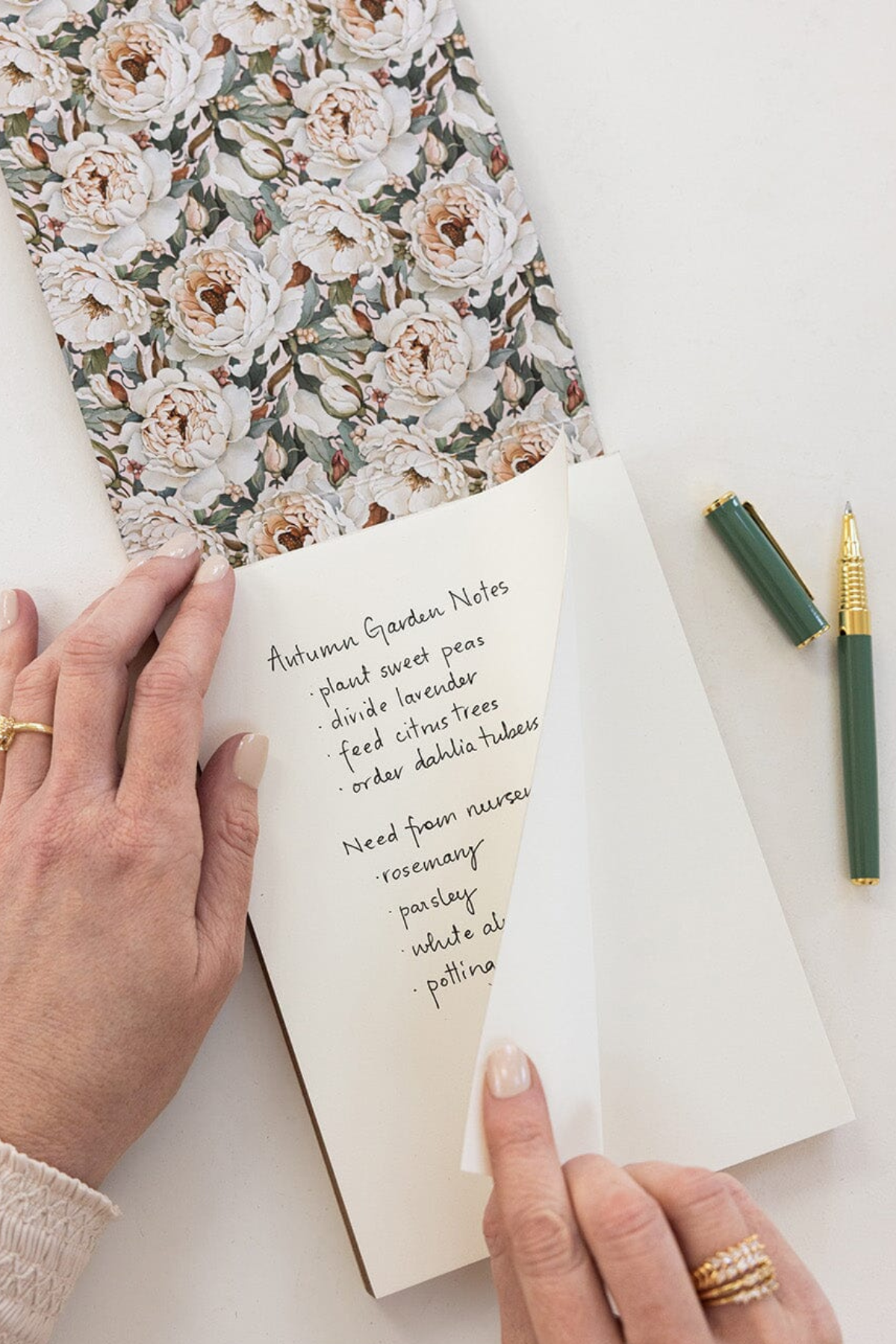 Heritage Roses Notepad Desktop Jotter