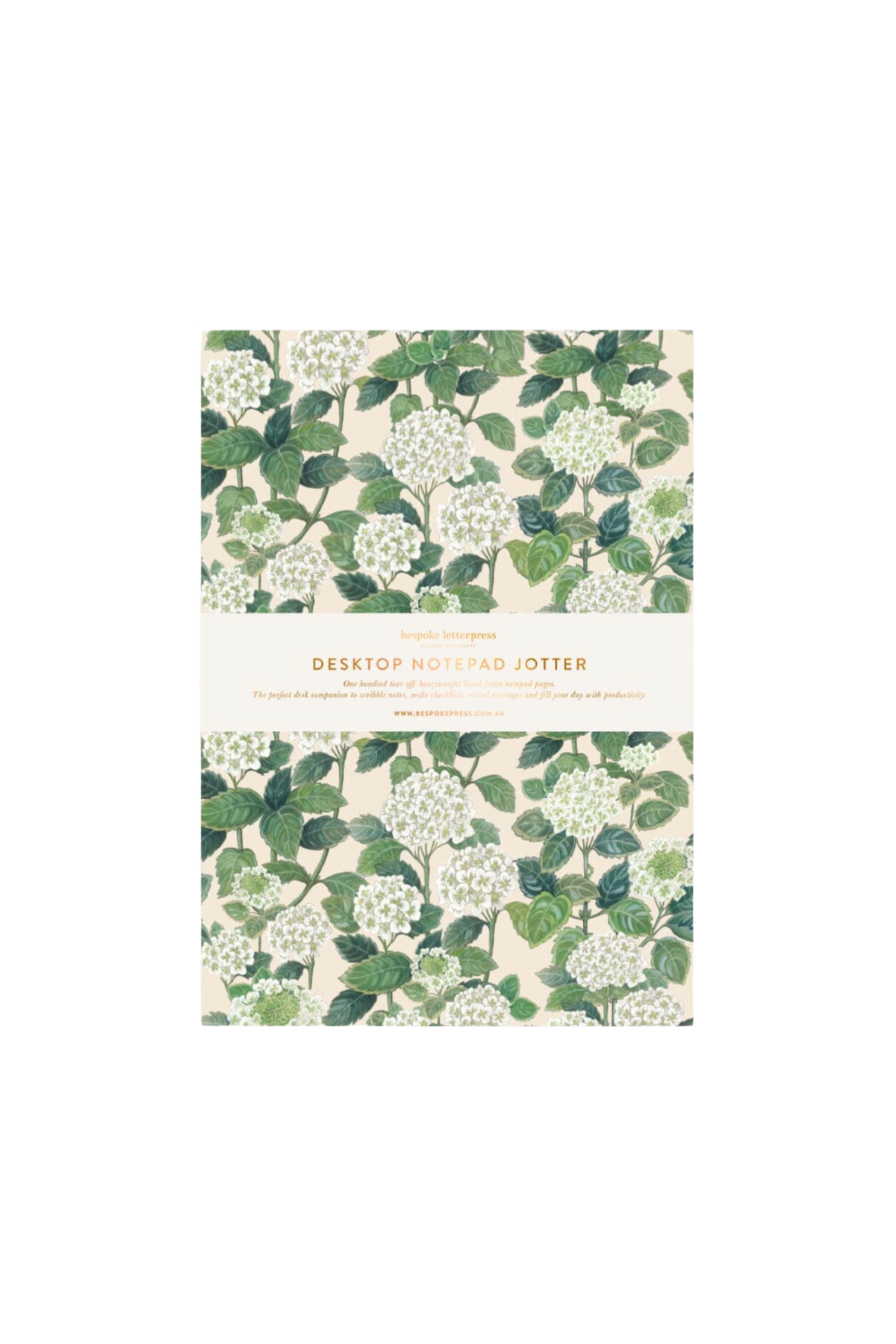 Hydrangea Notepad Desktop Jotter