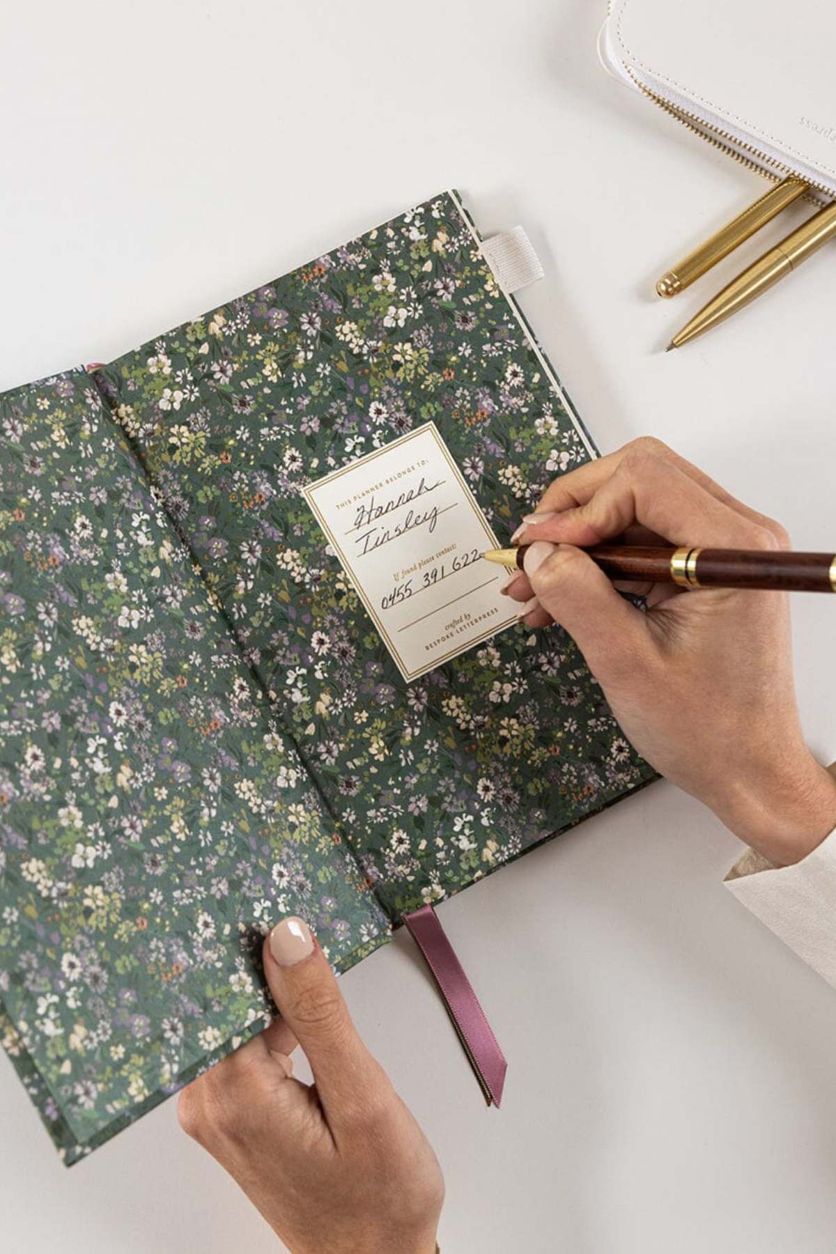 2026 Petite Linen Bound Planner