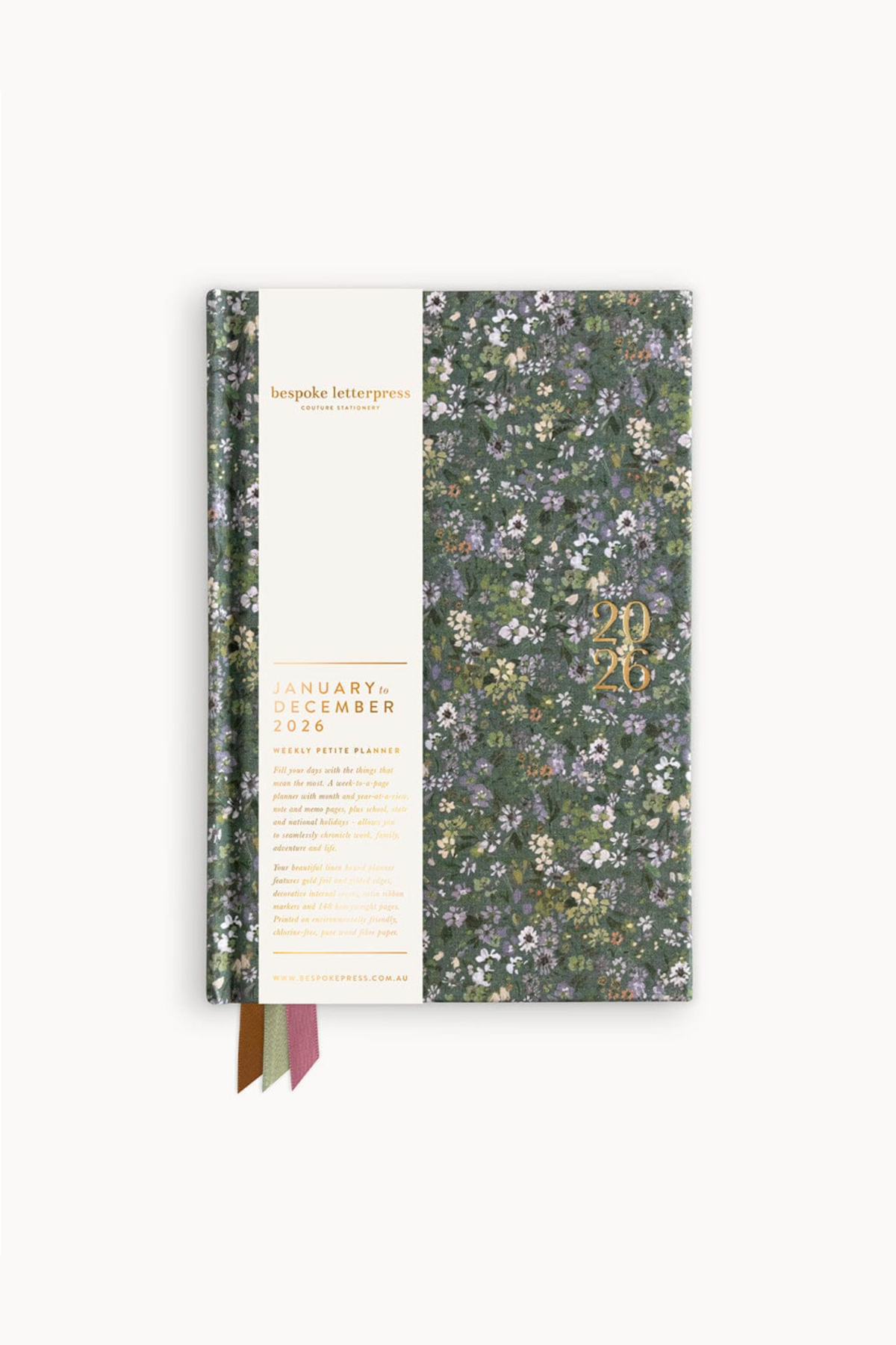 2026 Petite Linen Bound Planner