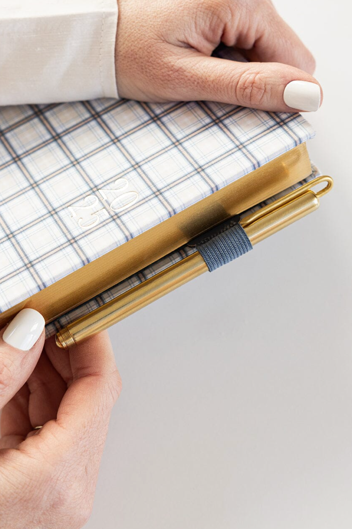 Adhesive Rectangle Pen Loop Denim Blue