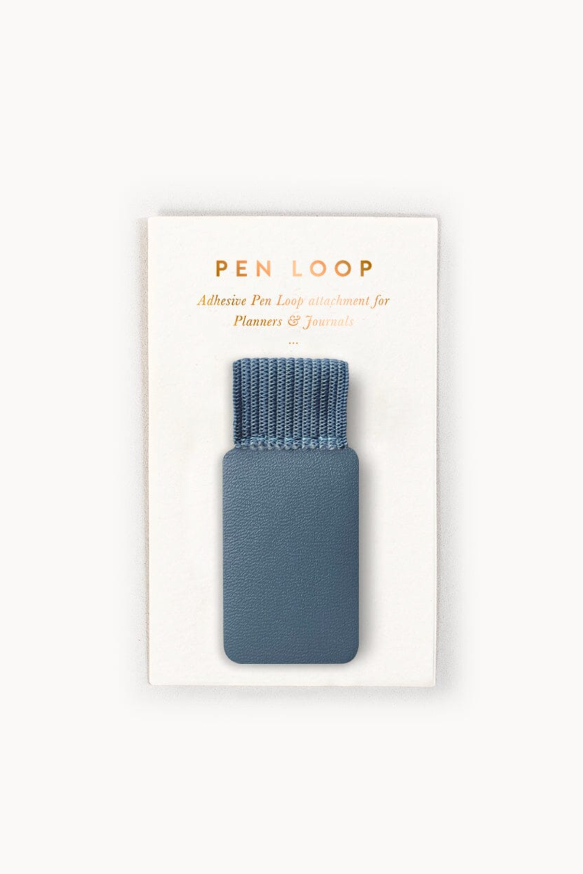 Adhesive Rectangle Pen Loop Denim Blue