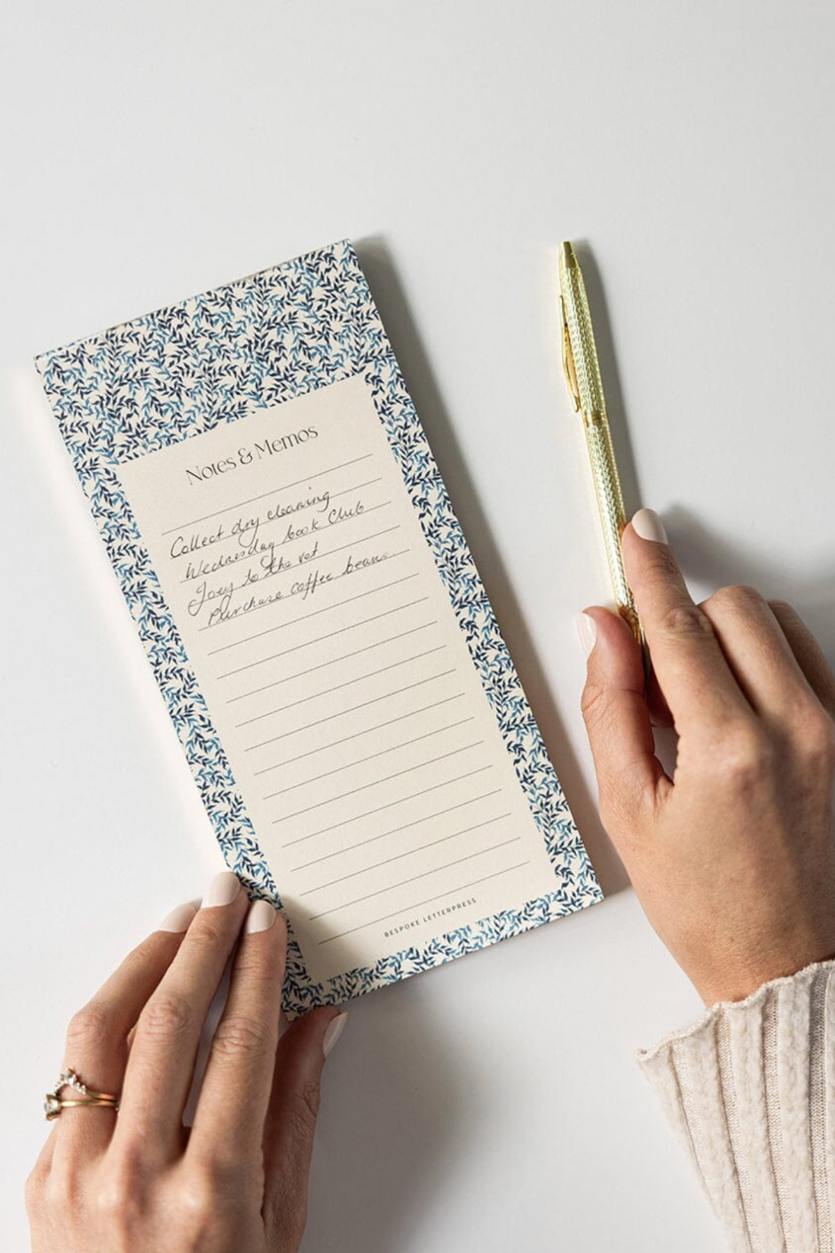 Bluebloom Ivy Notes & Memos List DL Notepad