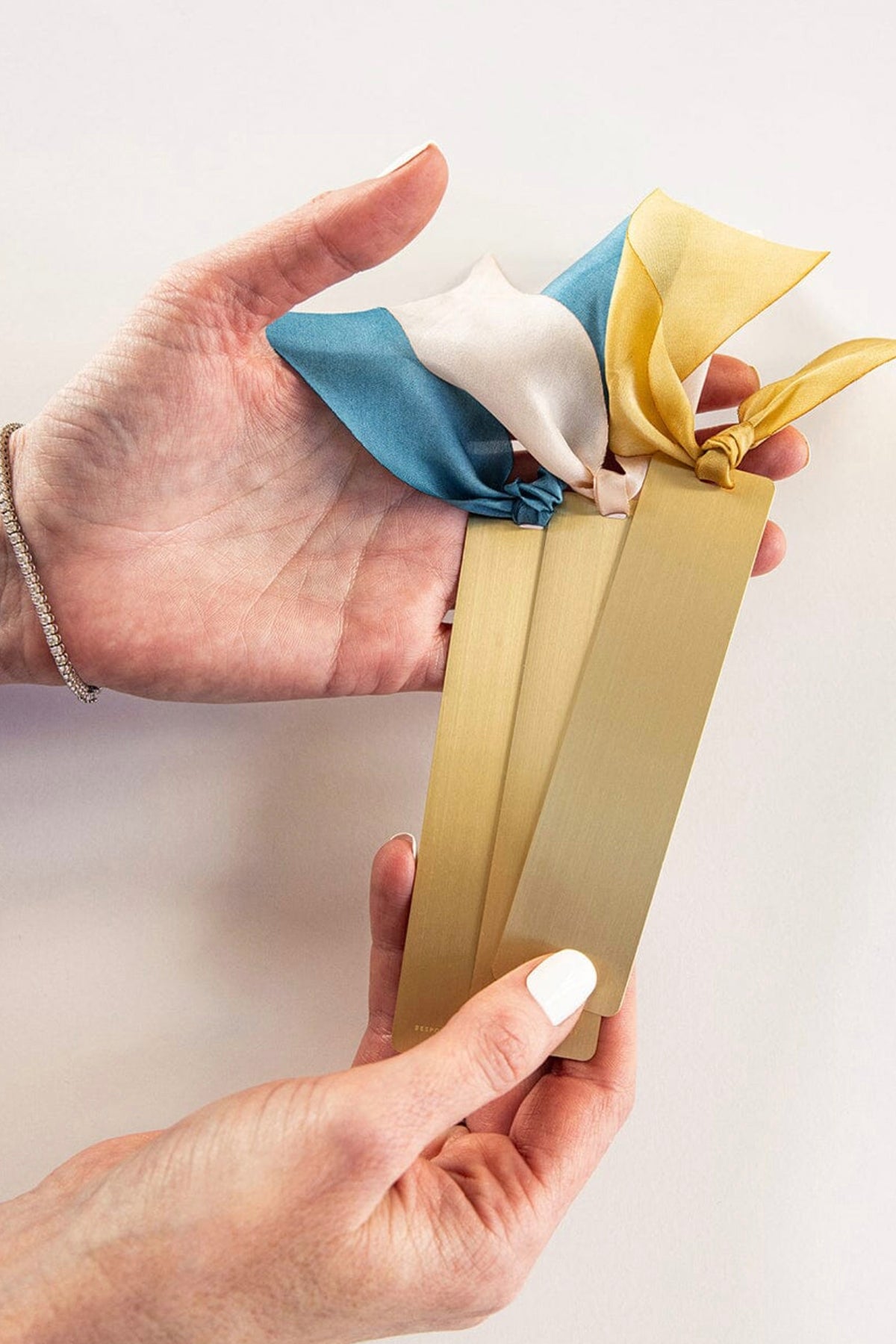 Brass Bookmark Teal