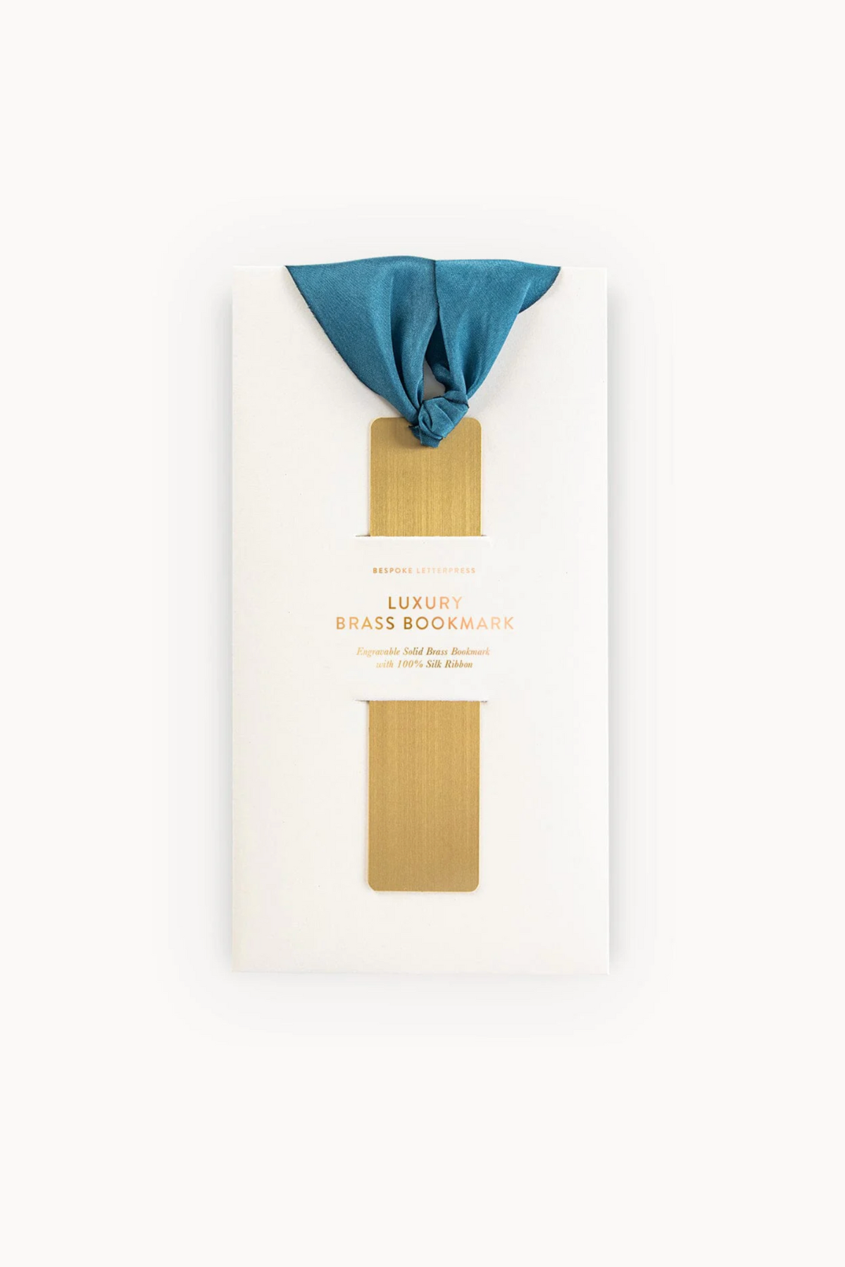 Brass Bookmark Teal
