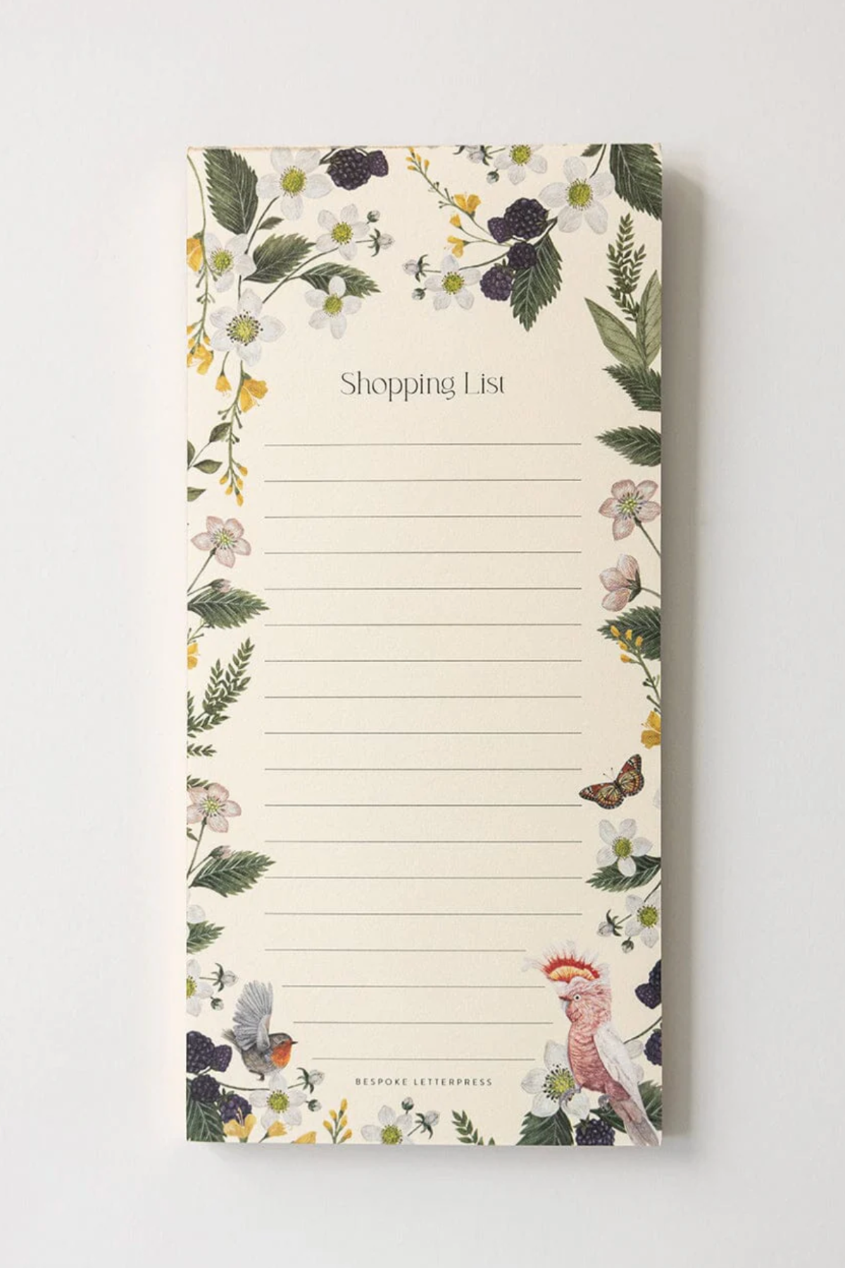 Cockatoo Shopping List Notepad