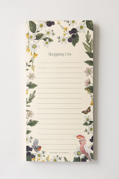 Cockatoo Shopping List Notepad