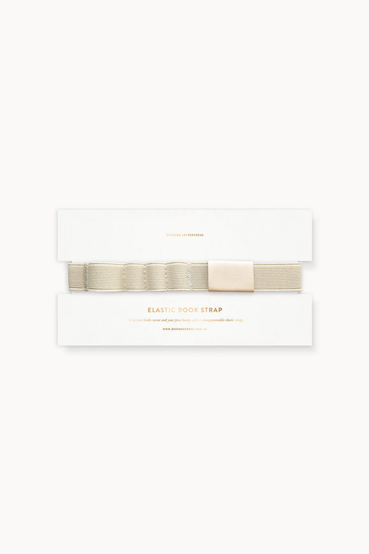 Elastic Book Strap Ivory