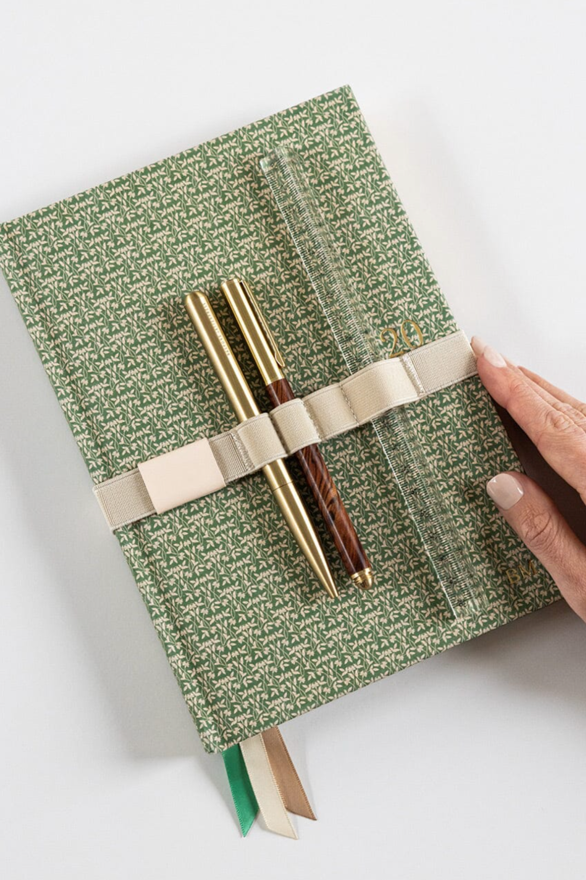 Elastic Book Strap Ivory