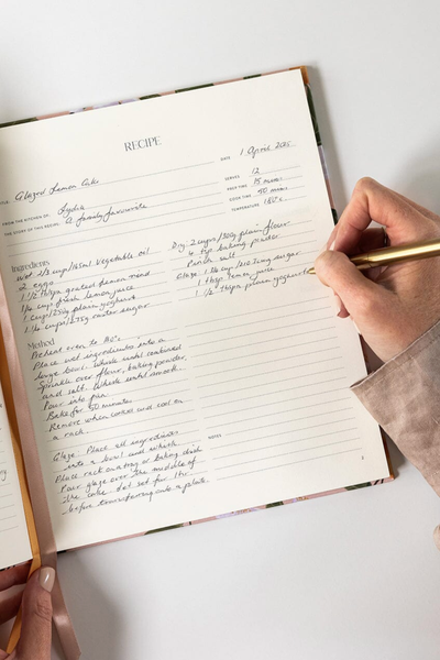 Heirloom Recipe Book Journal Peaches