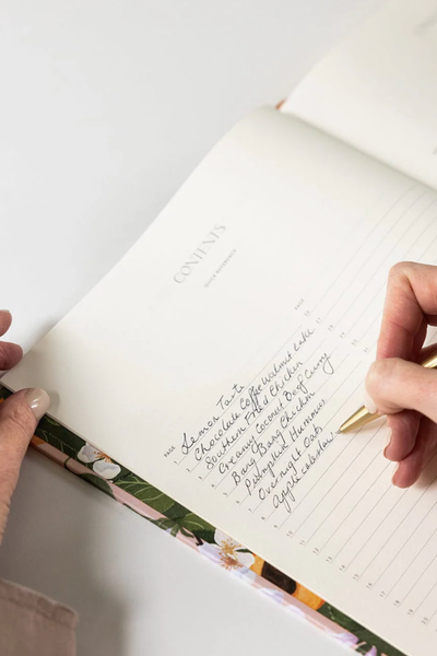 Heirloom Recipe Book Journal Peaches