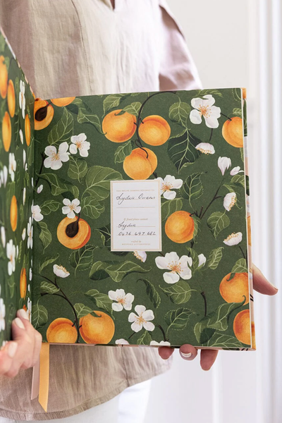 Heirloom Recipe Book Journal Peaches
