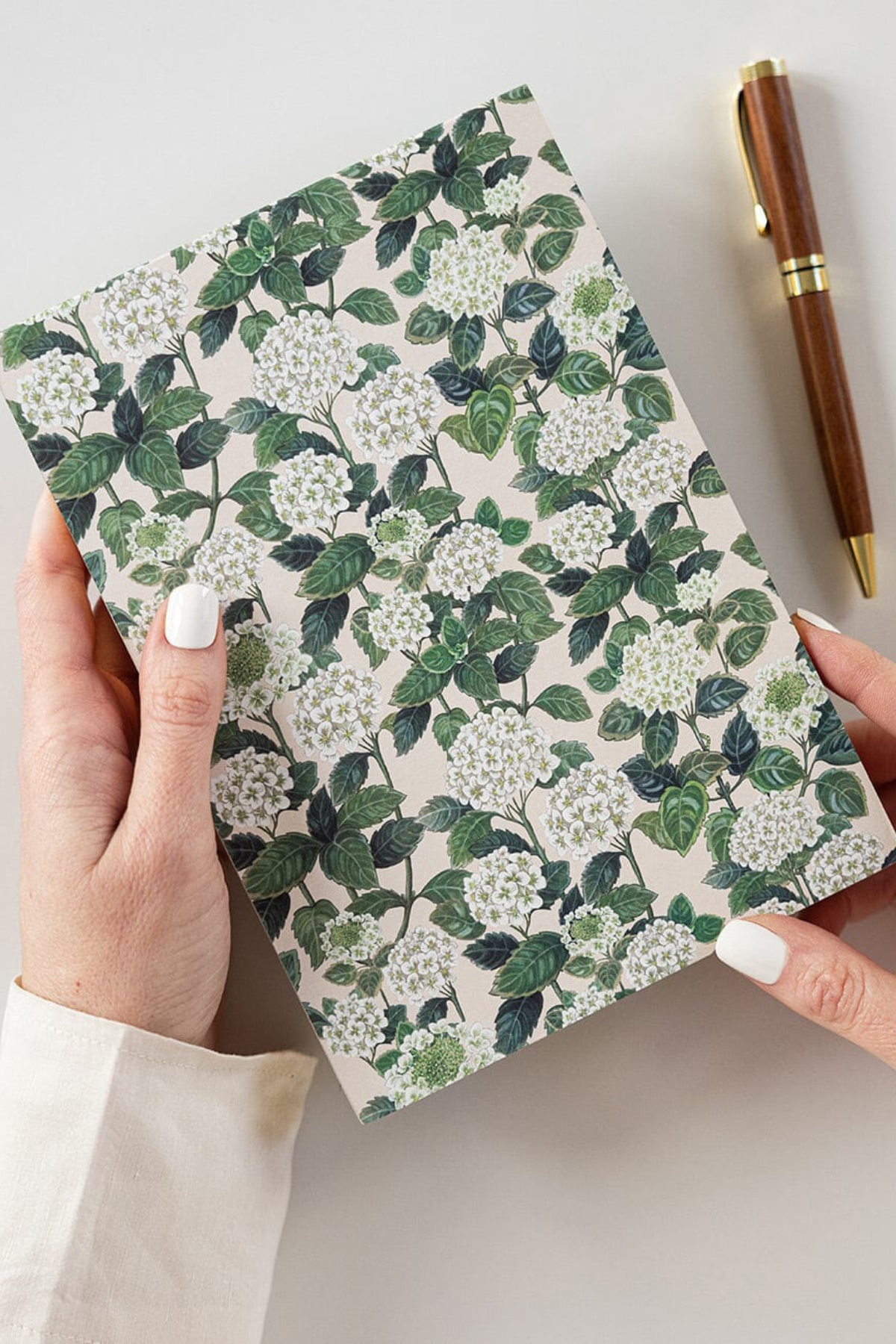 Hydrangea Notepad Desktop Jotter