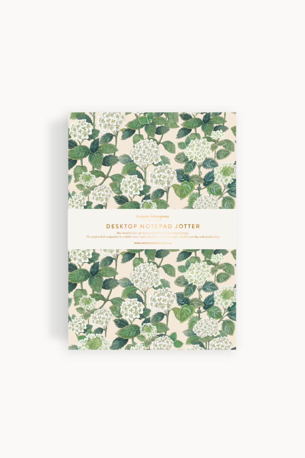 Hydrangea Notepad Desktop Jotter