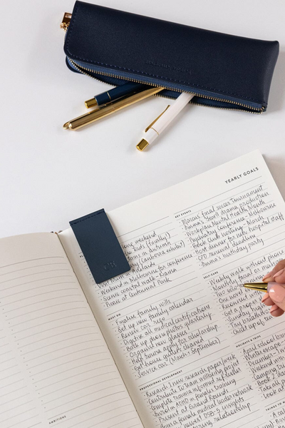 Leatherette Bookmark Royal Blue