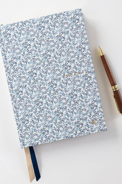 Linen Bound Journal Bluebloom Ivy
