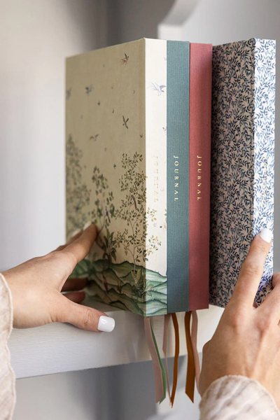 Linen Bound Journal Bluebloom Ivy