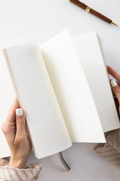 Linen Bound Journal Bluebloom Ivy
