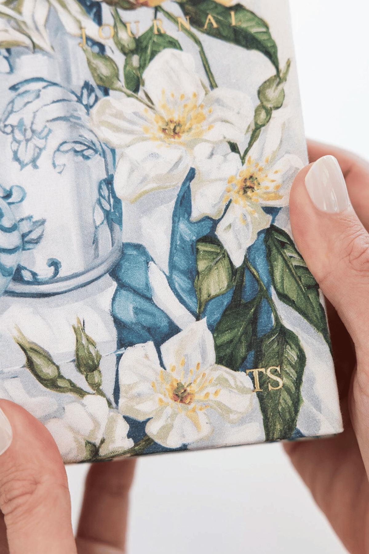 Linen Bound Journal Three Vases With Lemons