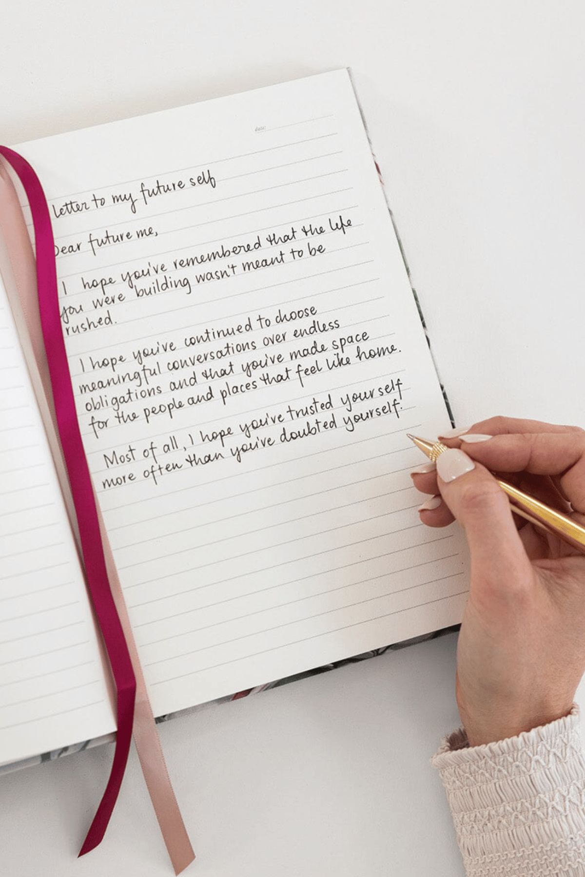 Linen Bound Journal Waratah