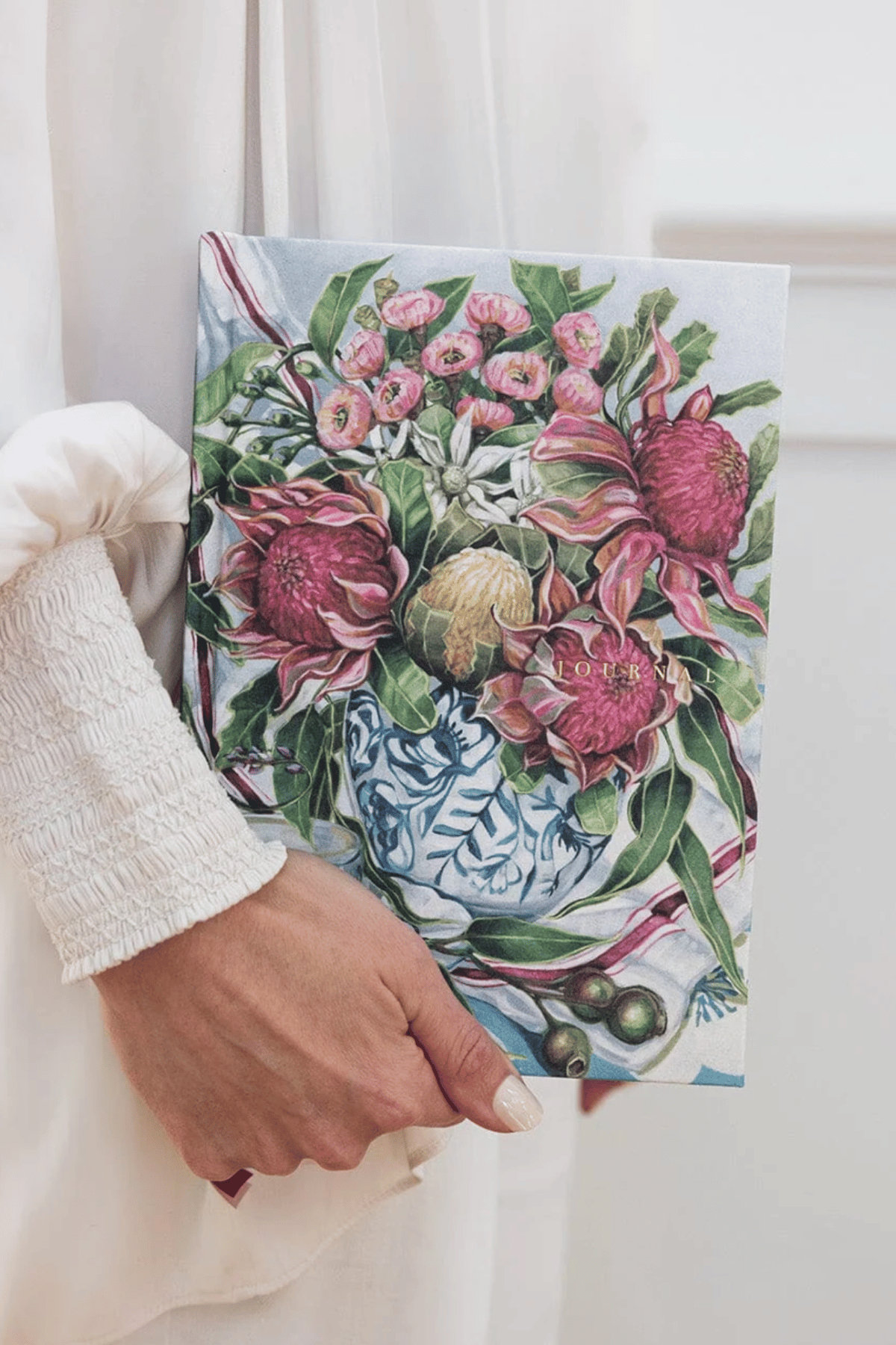 Linen Bound Journal Waratah