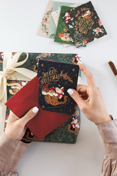 "Merry Christmas" Christmas Card (Starry Night)