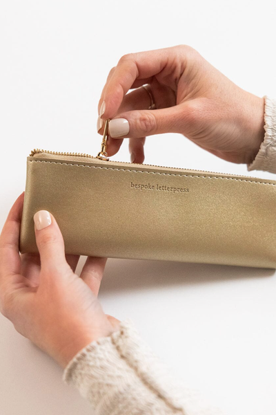 Pencil Case Slim Gold