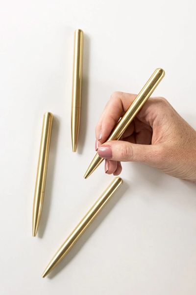 Solid Brass Ballpoint Twist Pen