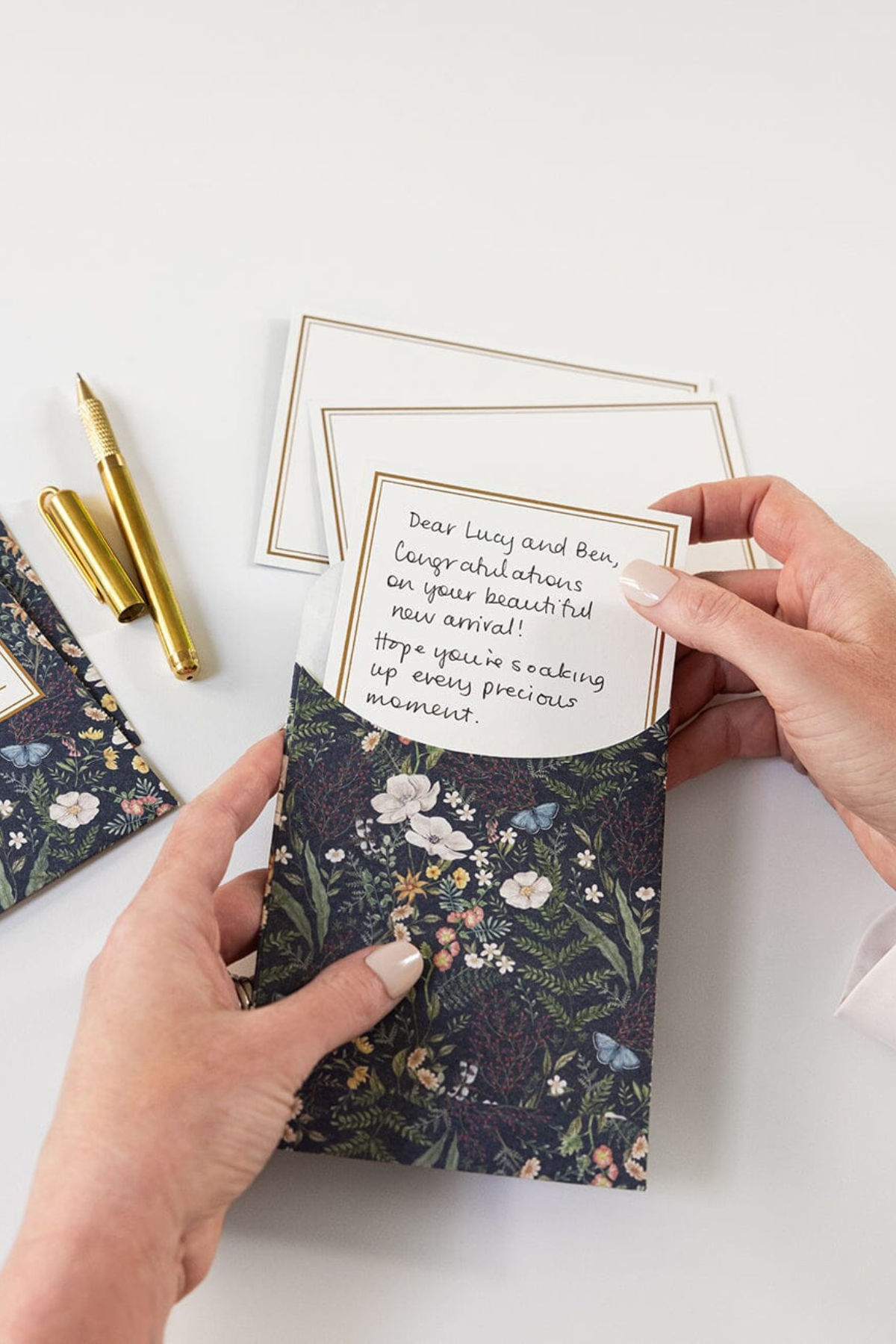 Dusk In Bloom Notecard Set 4pk