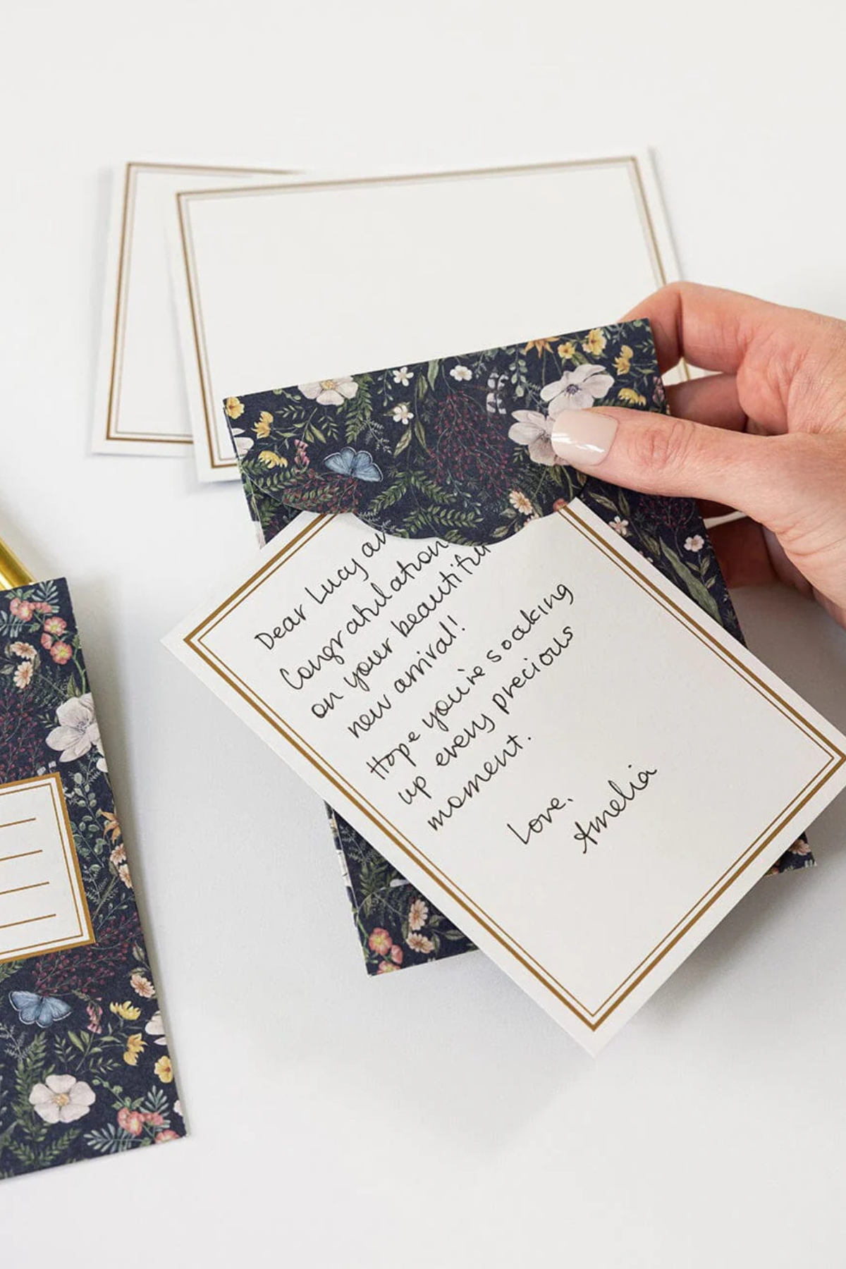 Dusk In Bloom Notecard Set 4pk