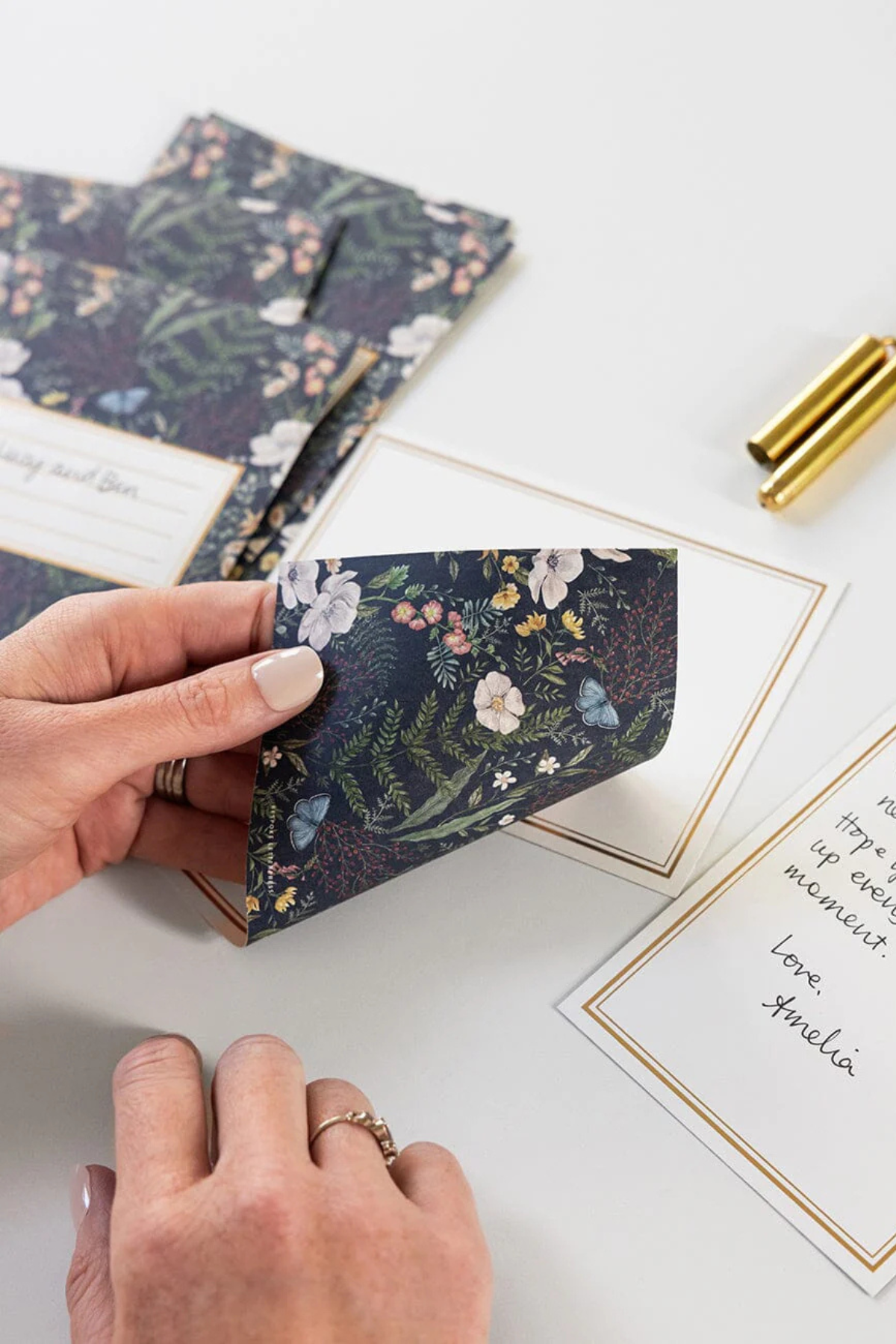 Dusk In Bloom Notecard Set 4pk