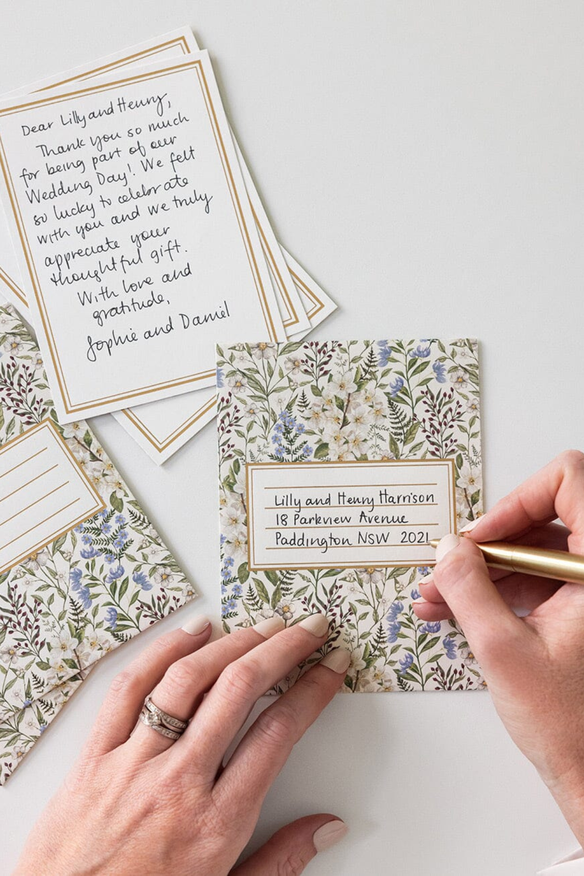 Forget Me Not Notecard Set 4pk