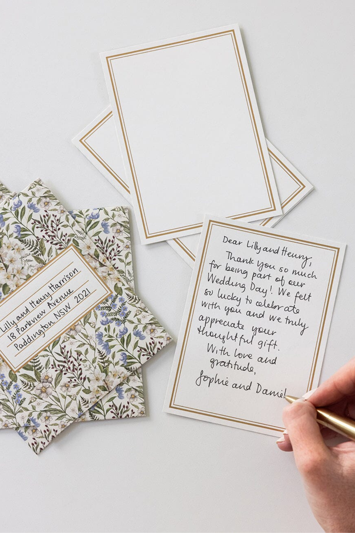 Forget Me Not Notecard Set 4pk