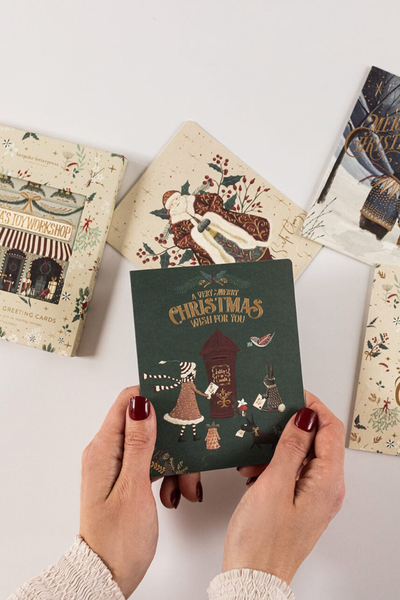 "A Very Merry Christmas Wish For You" Christmas Card