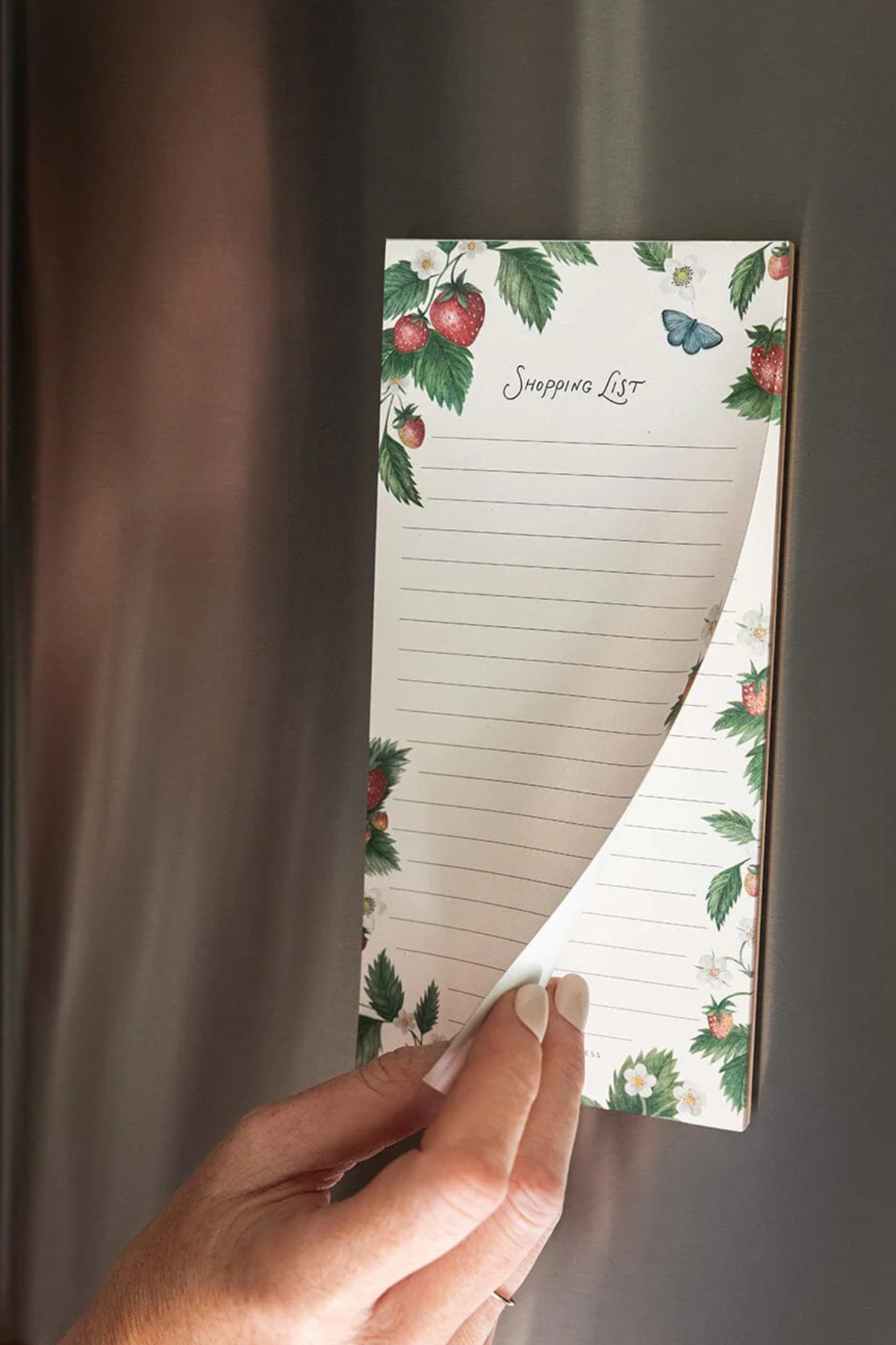 Strawberries Shopping List Notepad