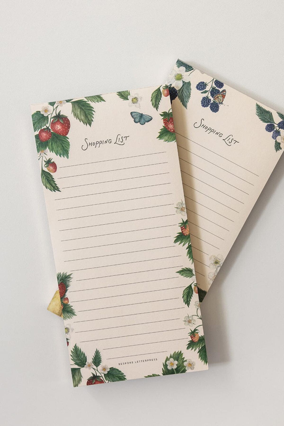 Strawberries Shopping List Notepad
