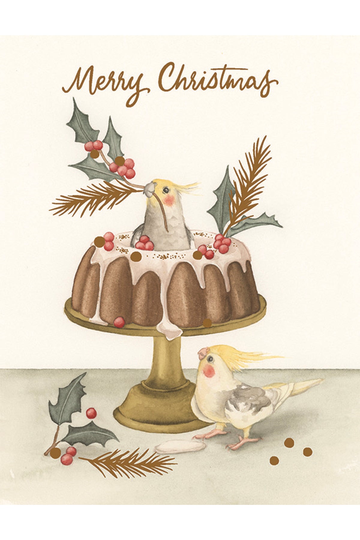 Birds 'n' Berries Greeting Card