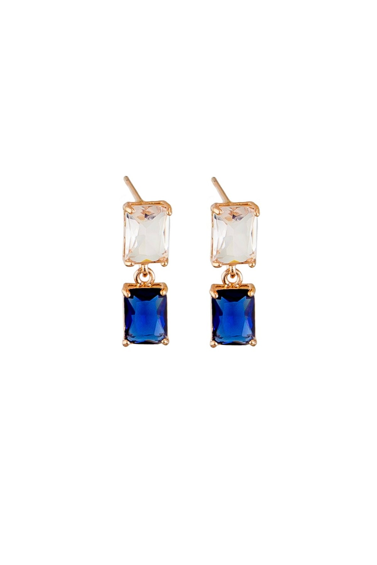 Blue Crystal Clara Earring