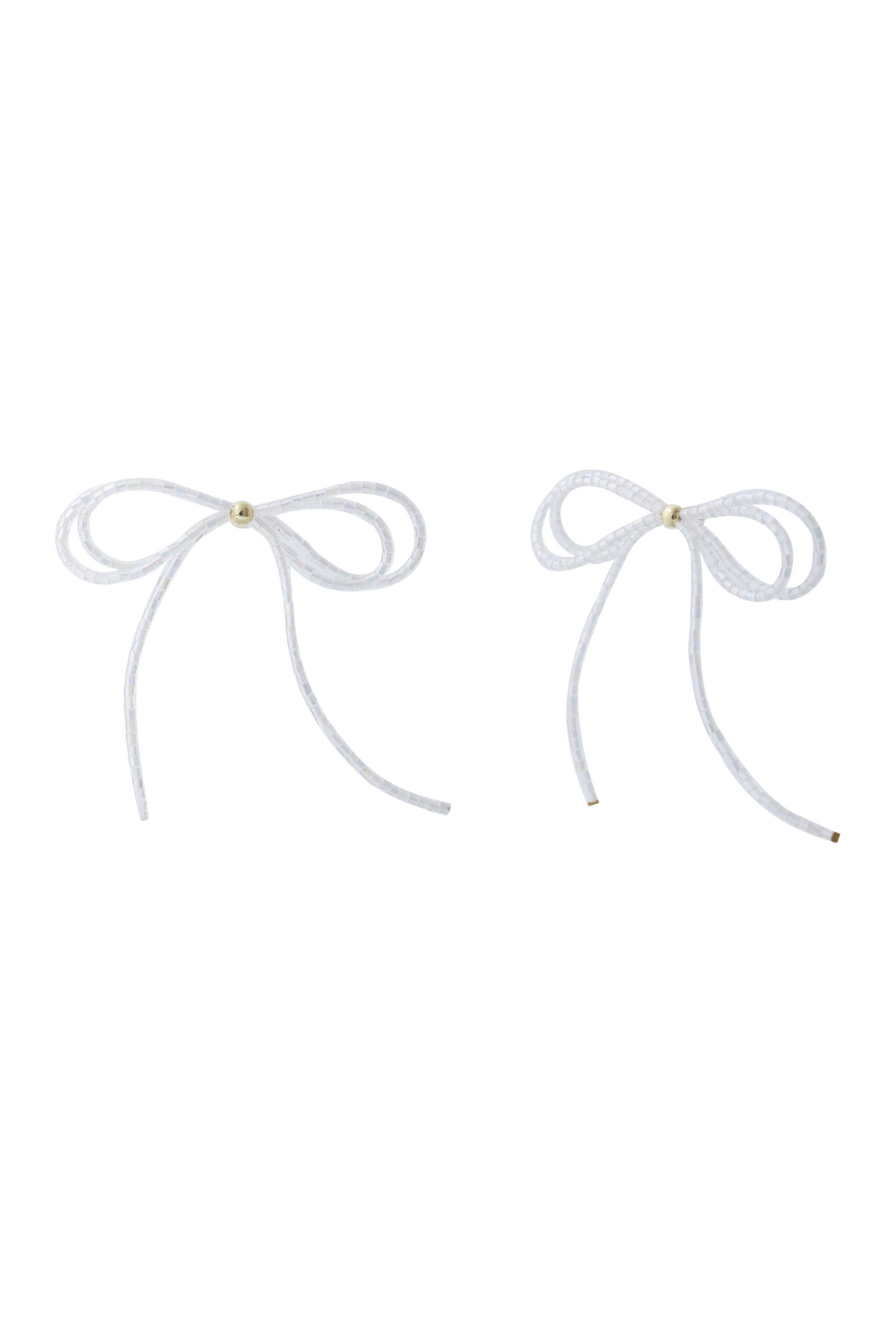 Blyss Bow Earring White