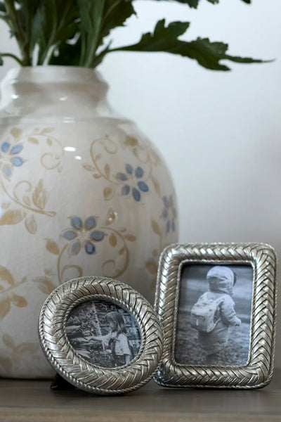 Braided Rope Round Photo Frame 2.5x2.5